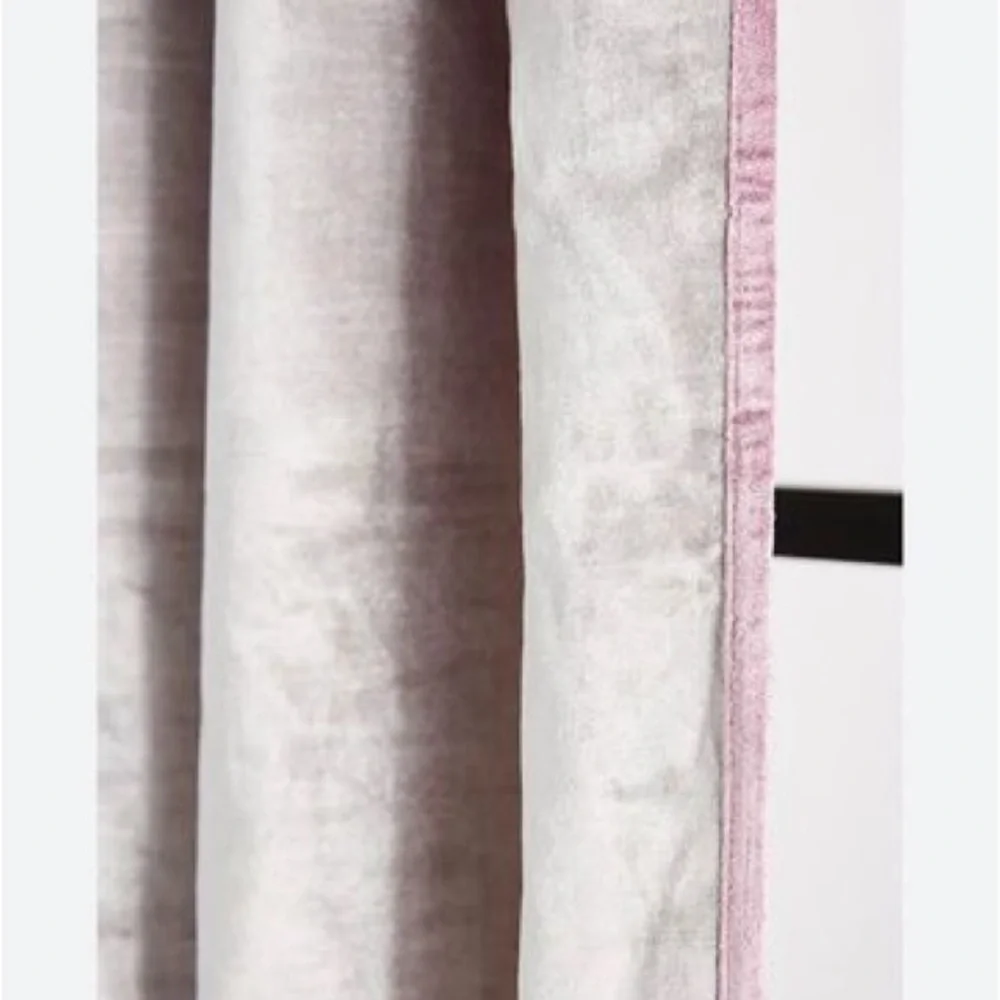 Adelina Piped Velvet Woven Curtain ~ 1 panels / Velvet curtain Anthropologie